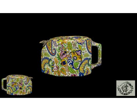G.M.Creyke &amp; Sons Paisley Pattern Teapot. Pewter Spouted with Chintz style Paisley Pattern, 3.5 inches high, please see a