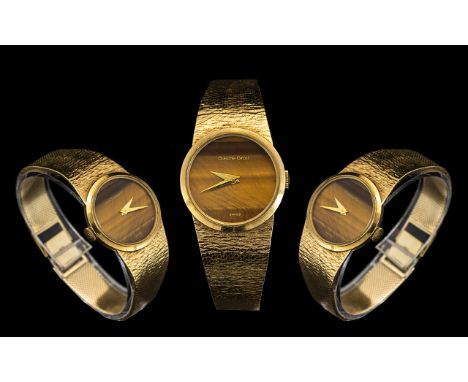 Bueche Girod Nice Quality Ladies 9ct Gold Bracelet Watch From The 1970's / 1980's. Working at time of Cataloging, and looks I