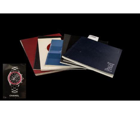 Selection of Watch Catalogues  includes Chanel, Bulgari, Longines, Cartier, Tag Heuer, and Rolex. Please see accompanying ima