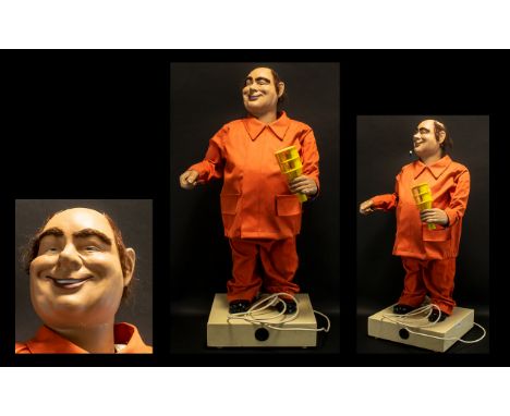 Advertising Automaton Interest Shop Display Mechanical Figure Mid 20th Century animated display model in the form of a labour