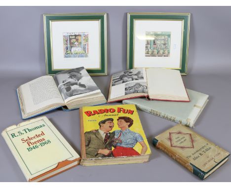 A small collection of ephemera to include R. Annis Le Vins & Le Retuaunt along with hardback books and annuals.
