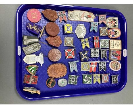 Assorted Third Reich Propaganda Badges or Tinnies, including 'Nordsee Wehrkampf Taze 1939' and Kriegs WHW 1940 (approximately