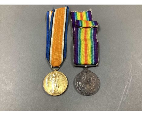 WWI Medal Duo, comprising British War Medal and Victory Medal, awarded to M2-265570 Pte H Wilkinson ASC.