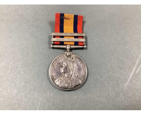 Boer War Queens South Africa Medal, with Cape Colony and South Africa 1902 clasps, awarded to 3344 Pte W Thornley 4 KRRC, 4 B