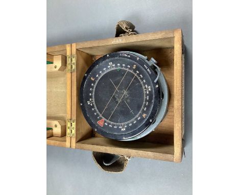 RAF Type P4A Aircraft Compass, complete with carry box.