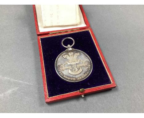 Boer War Casualty Yorkshire Imperial Yeomany Medal, with fitted case by Spink &amp; Son, and linen paper award note, awarded 