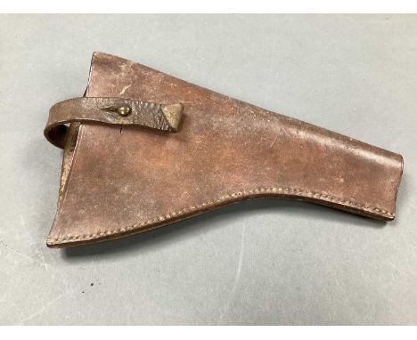 WWI British Army Open Top Leather Pistol Holster.