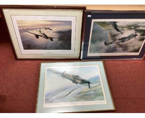 After Robert Taylor (1946-224) *ARR 'Victory Over Dunkirk' print signed in pencil lower left by RAF Ace Bob Stamford Tuck 39c