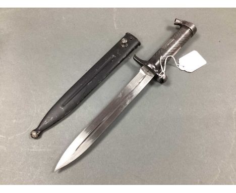 XIX Century Swedish M1896 Mauser Bayonet and Scabbard, with crown stamps to blade.