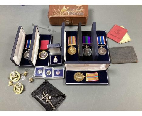 Unofficial Commemorative Medals in Cases, including National Service 1929-1960 (x 2), Suez Canal (x 2), York &amp; Lancaster,