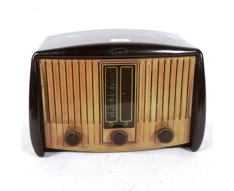 A Vintage GEC BC5244 Bakelite valve radio, 