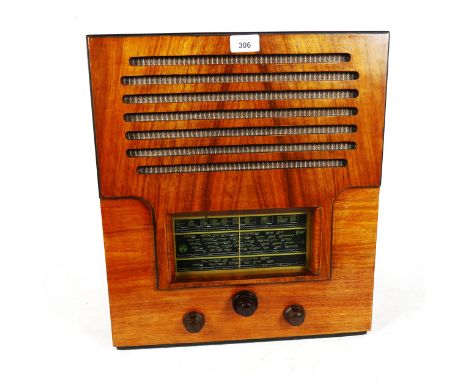 A large Vintage Pilot valve radio 