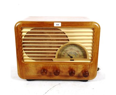 A Vintage teak-cased Sobell 516 valve radio 