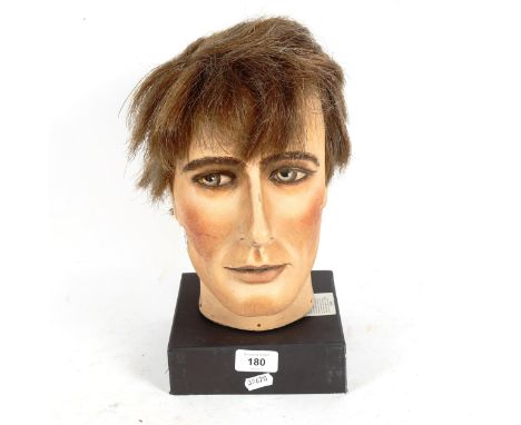 A hand painted composition mannequin head, by Sperling Models Ltd 