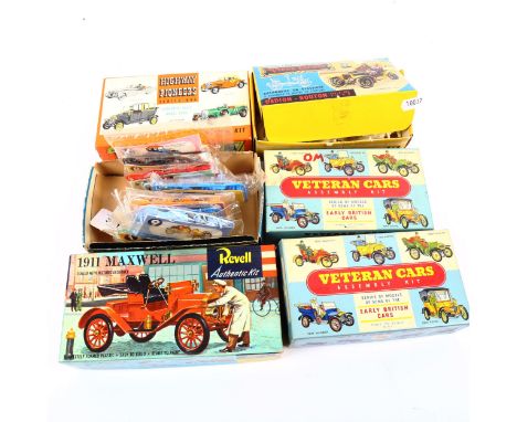 Boxed Vintage plastic Veteran car assembly kits 