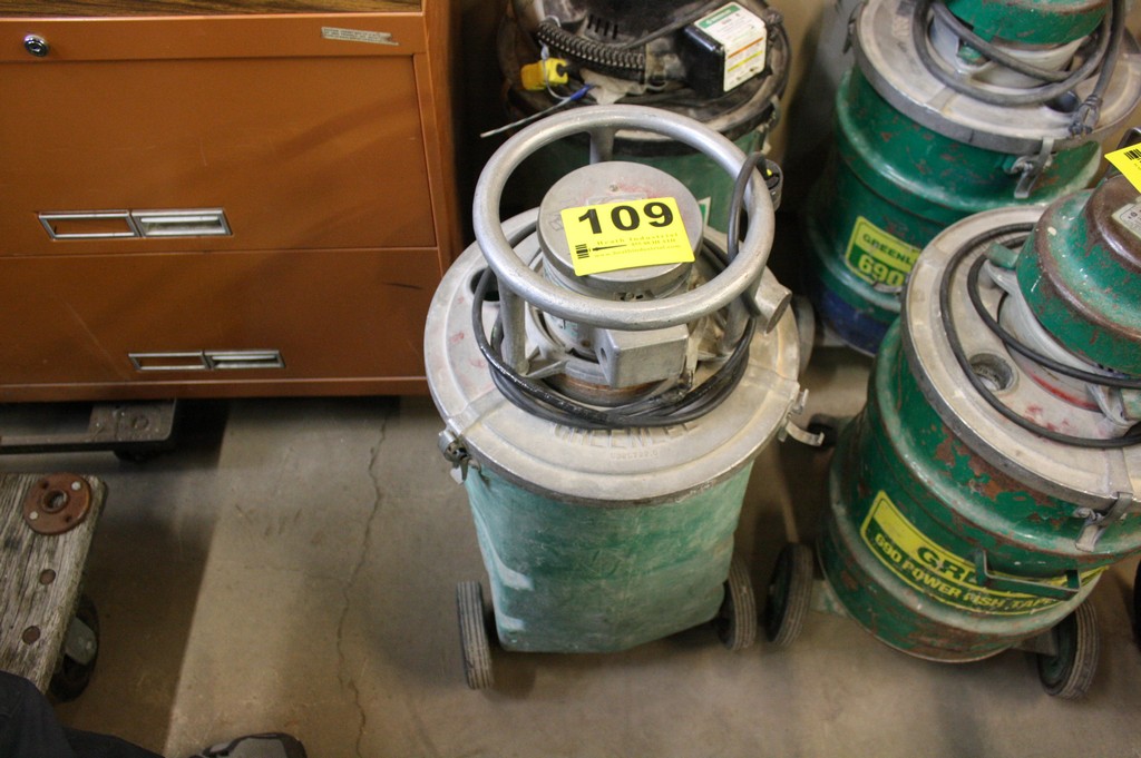 GREENLEE NO. 690 BLOWER VACUUM AND FISH TAPE SYSTEM