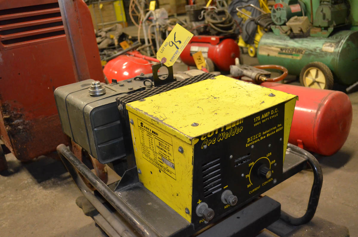 SCOTT 175AMP DC ARC WELDER GENERATOR WELDER WITH 11HP BRIGSS & STRATTIN GASOLINE ENGINE