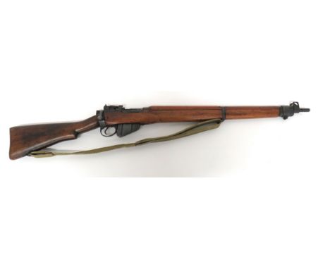 Deactivated WW2 Commonwealth No 4 Service Rifle Dated 1942 .303, 25 1/4 inch barrel. &nbsp;Front sight with protective ears. 