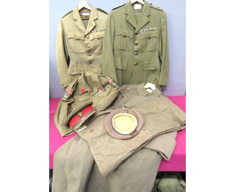 Good Uniform Archive To Col R S Lambert MC Guards &amp; Hampshire Regiment consisting khaki, Grenadier Guards service dress t