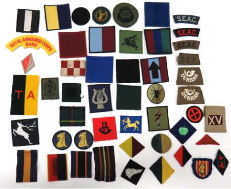 Mixed Selection Of Shoulder Titles And Formation Badges titles include embroidery BEF slip on ... Pair embroidery Durham with