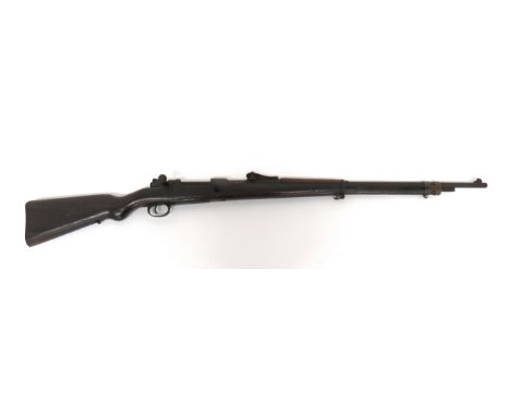 Deactivated Imperial German G98 Service Rifle 7.92 mm, 29 1/4 inch barrel. &nbsp;Front blade sight. &nbsp;Rear sliding rail s