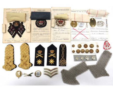 Selection Of Rank And Trade Badges Including Sealed Pattern sealed pattern include bullion embroidery QC Army Recruiter ... 2