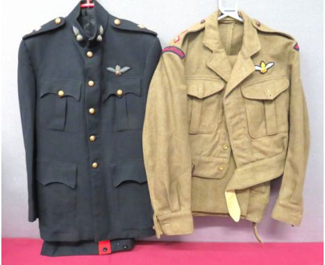 Royal Artillery Spotter Pilot Post War Uniform Set consisting 1949 pattern battledress jacket. &nbsp;Embroidery Royal Artille