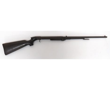 Pre War Underlever Air Rifle .177, 19 1/2 inch, fixed barrel. &nbsp;Front blade sight. &nbsp;Rear adjustable sight. &nbsp;Upp
