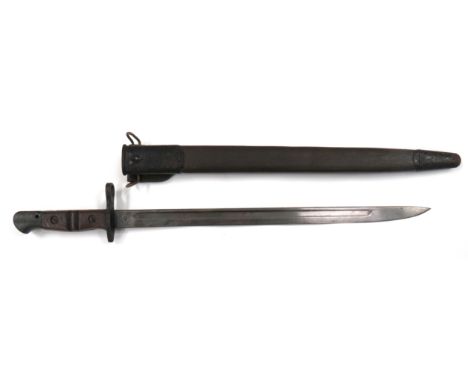 American P17 Sword Bayonet 17 inch, single edged blade with fuller. &nbsp;Forte with maker "Remington" and US issue stamps. &