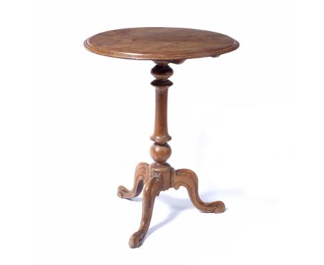 Mahogany tip-up tripod table 19th Century, 56cm diameter Provenance: Long Court, Randwick, Glos