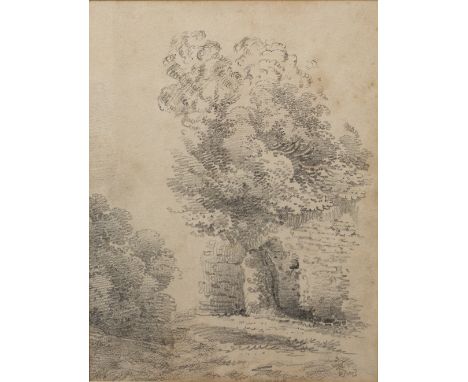 In the manner of John Constable (1776-1837) pencil sketch of trees, with an initial lower right 25cm x 19cm Provenance: Long 