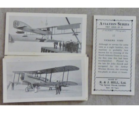 R & J Hill Ltd Aviation Series (Hill Name) 1934 set 25/25 EX