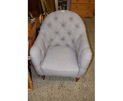 Modern button back armchair