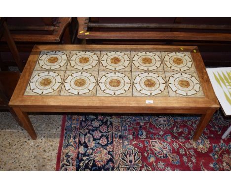 Retro tile top coffee table 