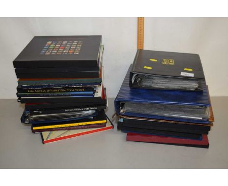 Collection of Royal Mail special stamps books together with albums of Golden Replicas of British Stamps, an album of Alderney