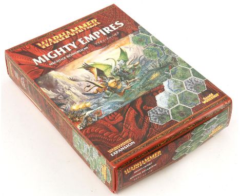 Mighty Empires - Warhammer Expansion box set. Opened and used with tiles removed from sprues, some not present, contents not 