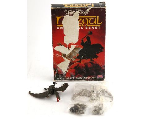 The Lord Of The Rings / Citadel Miniatures / Games Workshop, makers of Warhammer. White metal figures from 1985. x2 Nazgul / 
