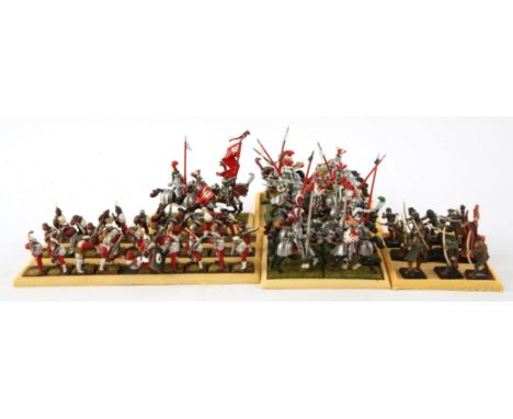 Empire of Man. Citadel Miniatures for Games Workshop. Approx. 50 painted plastic and white metal figures with seven unit move