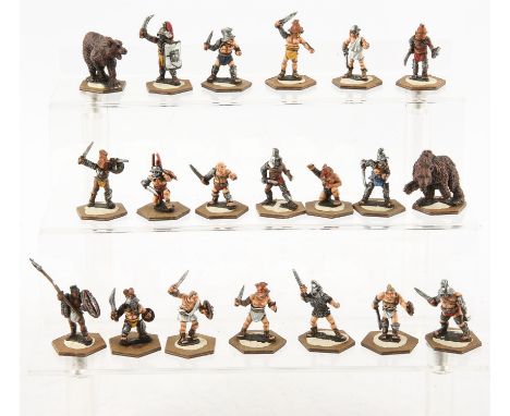 A quantity of painted and unpainted Citadel Miniatures / Games Workshop, and non Citadel Miniatures white metal and plastic, 
