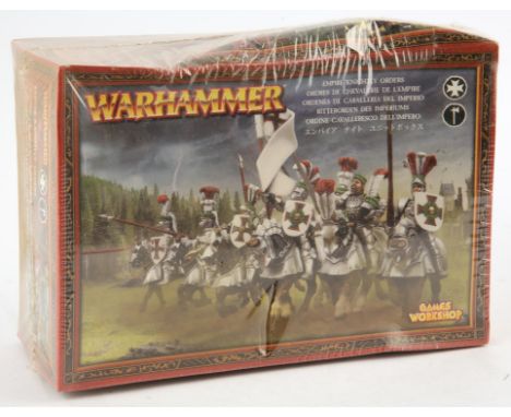 Empire Knightly Order Box Set. Warhammer. Unopened sealed contents. Plastic sprue set includes enough to make x8 figures. Cit