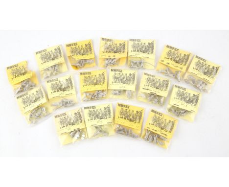 A large collection of 15mm scale Minifigs of Southampton, tabletop wargame miniatures. Mostly sealed unopened bags. A large q