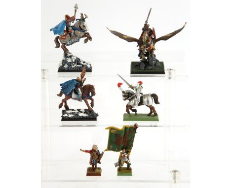 Champions of The Empire of Man Collection. Warhammer. Including painted white metal General riding a Griffon. A painted white