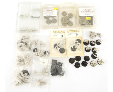 Blood Bowl / DreadBall.  A collection of white metal Blood Bowl / DreadBall figures, all unpainted. Including x 2 Treemen kit