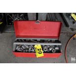 SOCKETS AND WRENCHES IN TOOLBOX