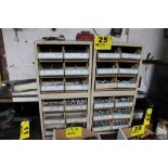 (4) SIX COMPARTMENT HARDWARE ORGANIZERS WITH CONTENTS