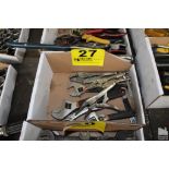 ASSORTED ADJUSTABLE WRENCHES AND LOCKING PLIERS