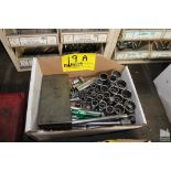 ASSORTED SOCKETS AND SOCKET WRENCHES