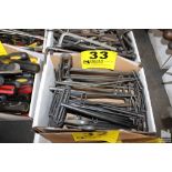 LARGE QTY ASSORTED T-HANDLE HEX WRENCHES