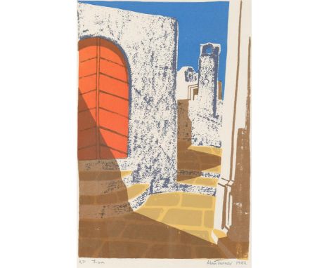 
	
		λ&nbsp;Alan Turner (Contemporary) 
		Thira, Santorini
		Print
		Signed, titled, and inscribed AP
		36 x 24cm (14 x 9¼ in