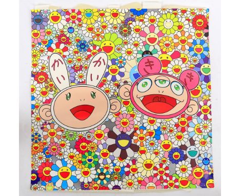 
	
		Takashi Murakami (Japanese b.1962)
		Kaikai and Kiki: Lots of fun
		Offset lithograph in colours, 2009
		Signed in silve